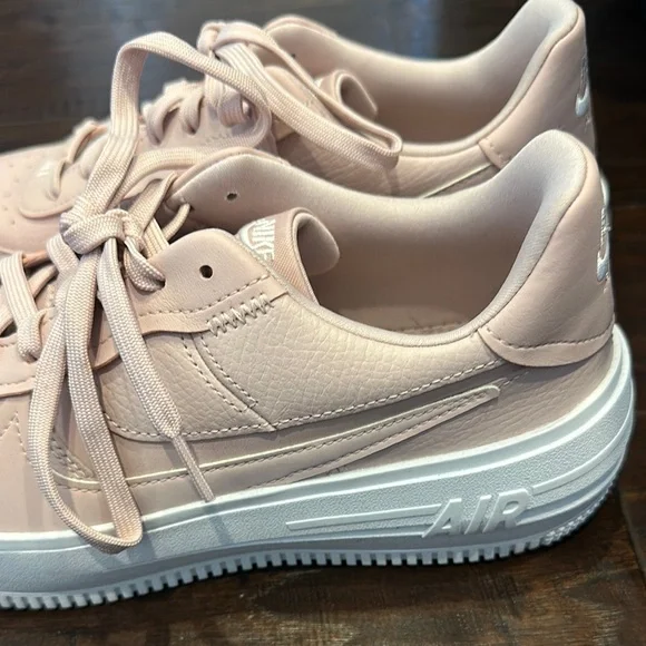 Nike Women's Pink Air Force 1 Sneakers - Picture 2 of 4